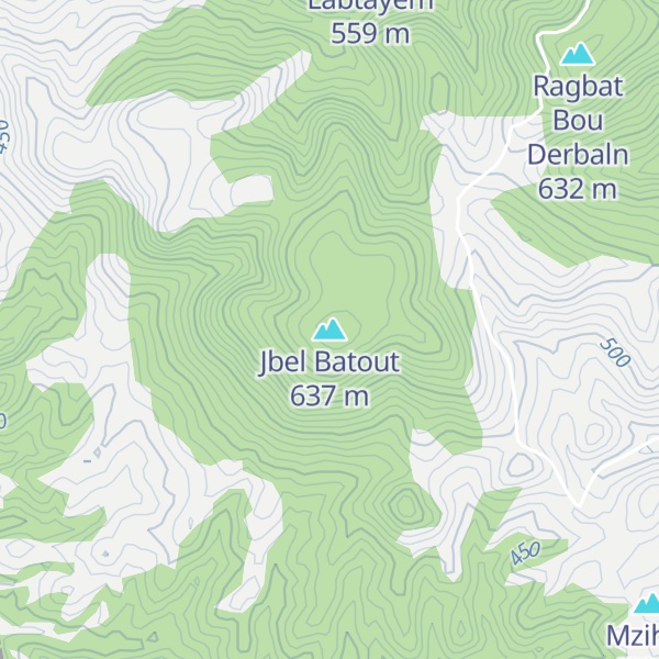 Map of Jbel Batout
