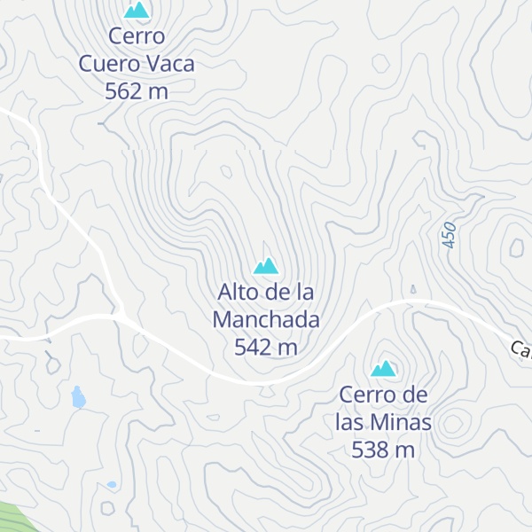 Map of Alto de la Manchada
