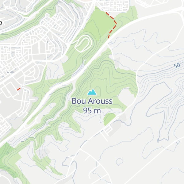 Map of Bou Arouss