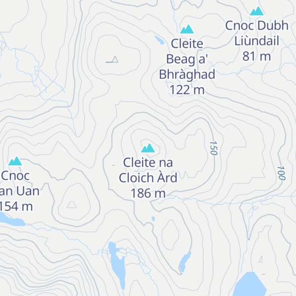 Map of Cleite na Cloich Àrd