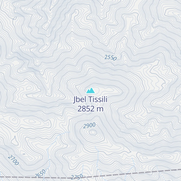 Map of Jbel Tissili