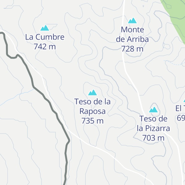 Map of Teso de la Raposa