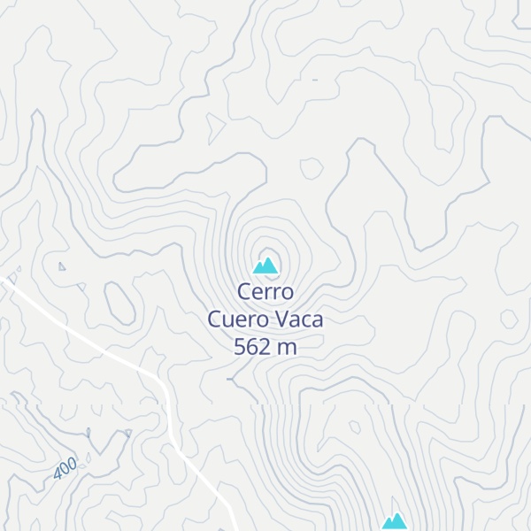 Map of Cerro Cuero Vaca