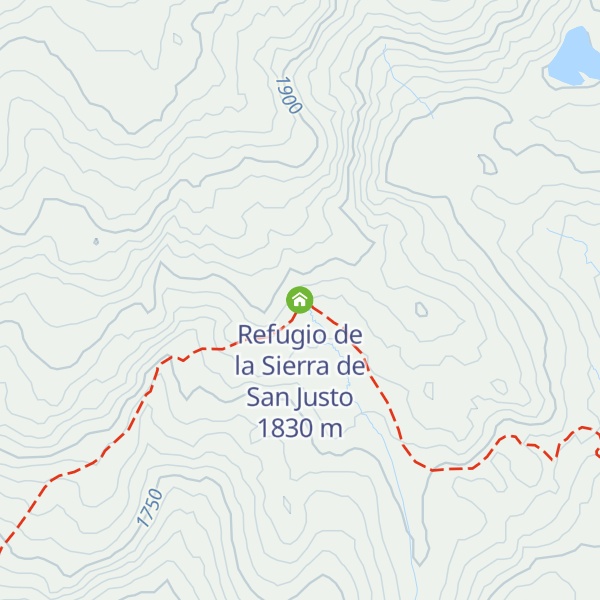 Map of Refugio de la Sierra de San Justo