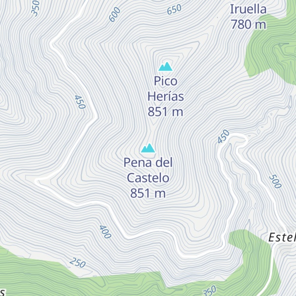 Map of Pena del Castelo