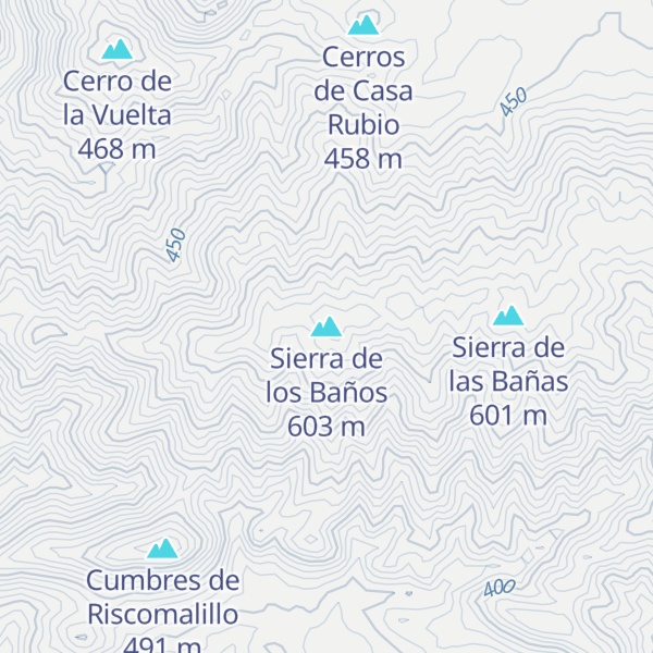 Map of Sierra de los Baños