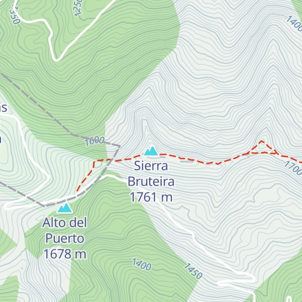 Map of Sierra Bruteira