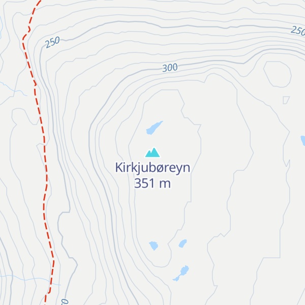 Map of Kirkjubøreyn