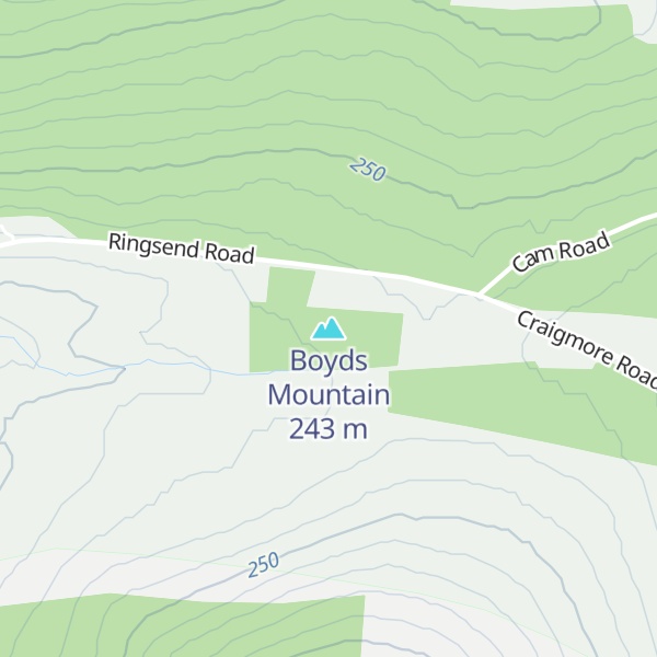 Map of Boyds Mountain