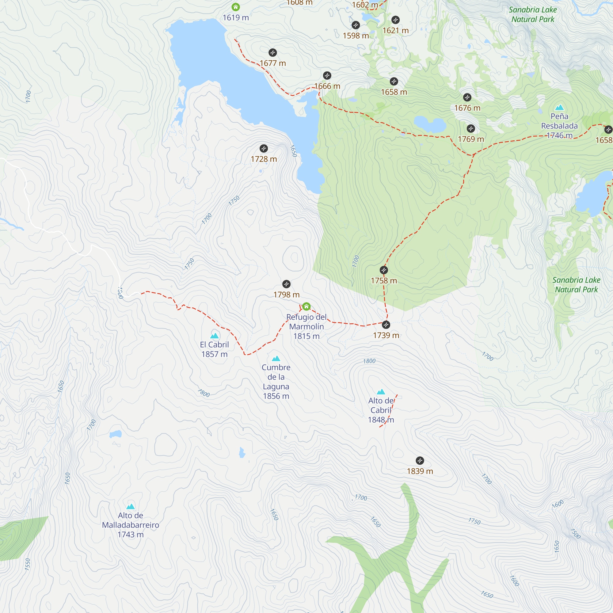 Refugio del Marmolín map