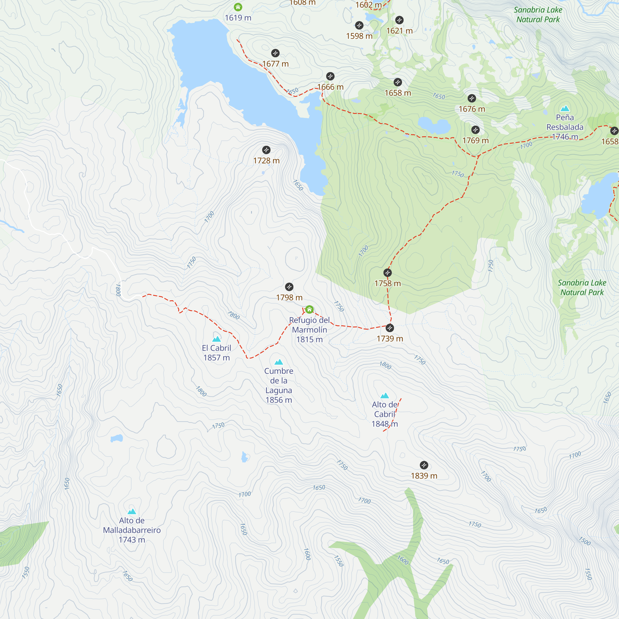 Refugio del Marmolín map