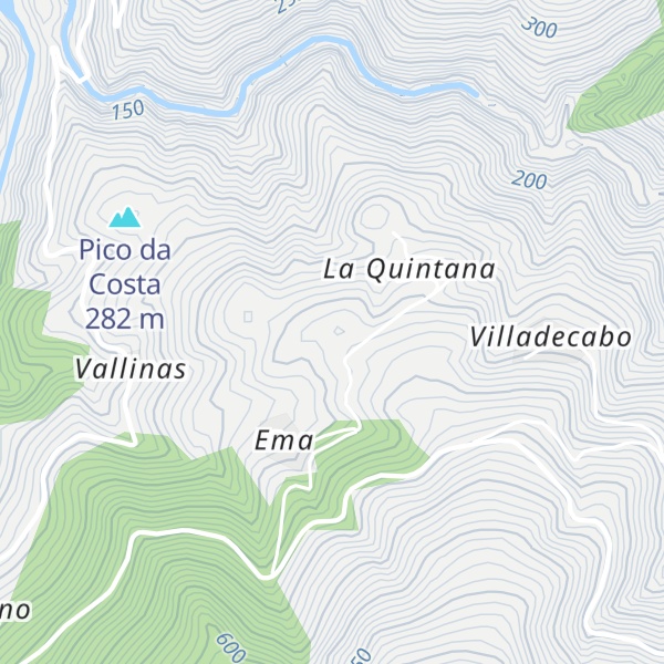 Map of Pico Coto Fulgueiras