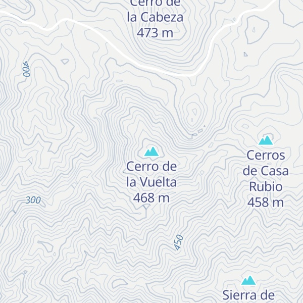 Map of Cerro de la Vuelta