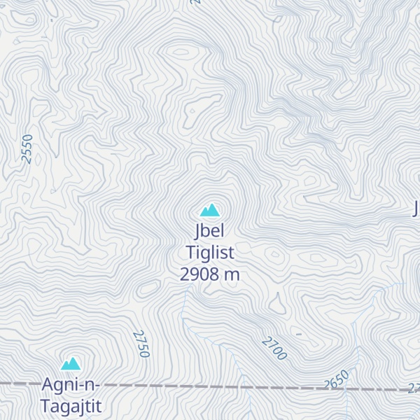 Map of Jbel Tiglist