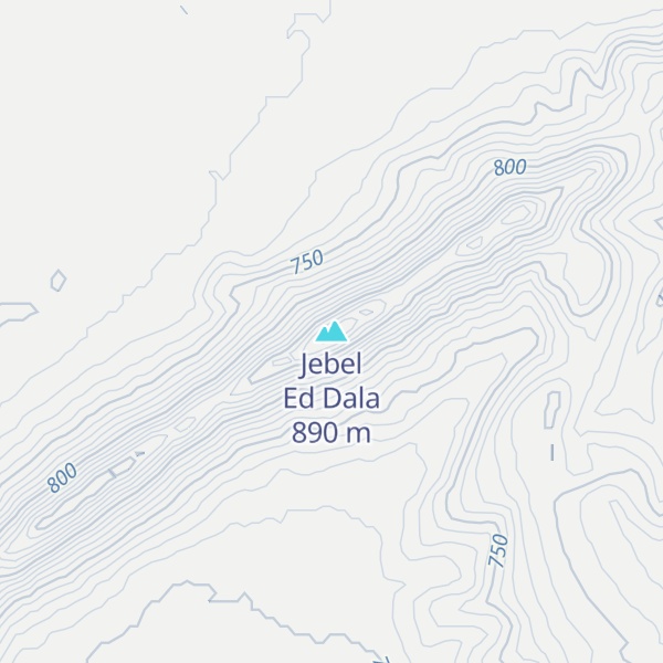 Map of Jebel Ed Dala