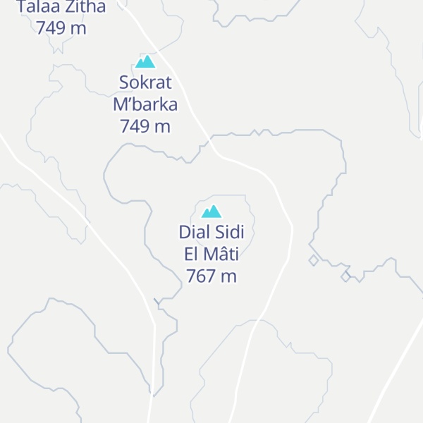Map of Dial Sidi El Mâti