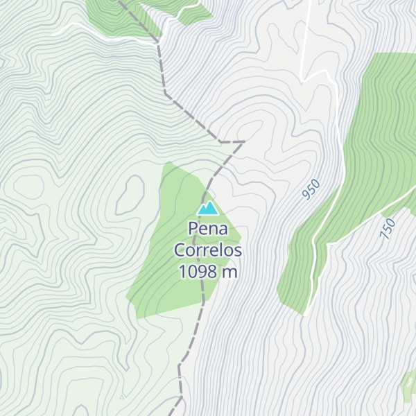 Map of Pena Correlos