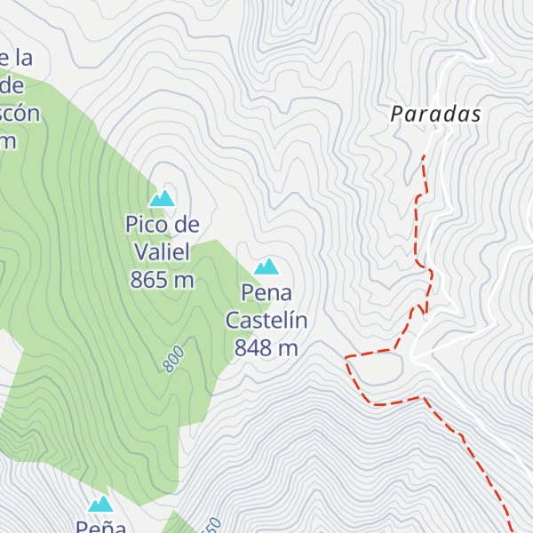 Map of Pena Castelín