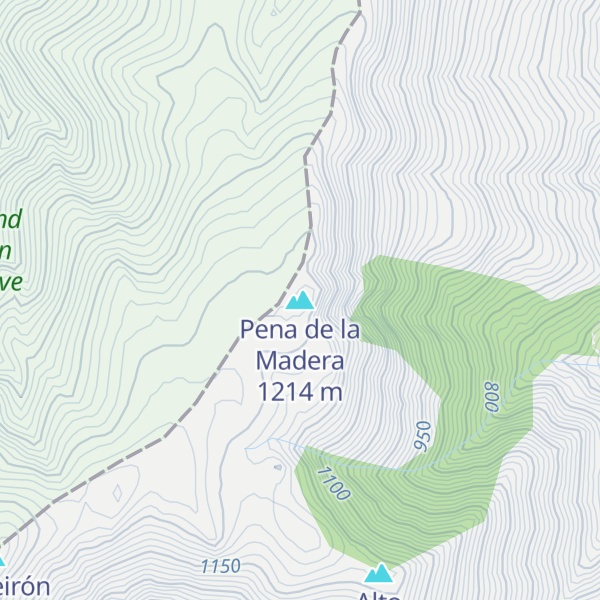 Map of Pena de la Madera