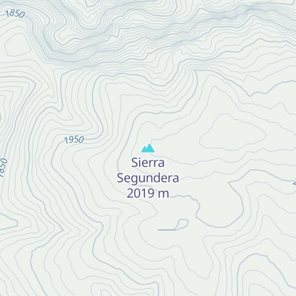 Map of Sierra Segundera
