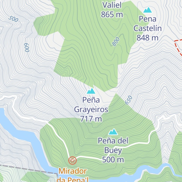 Map of Peña Grayeiros