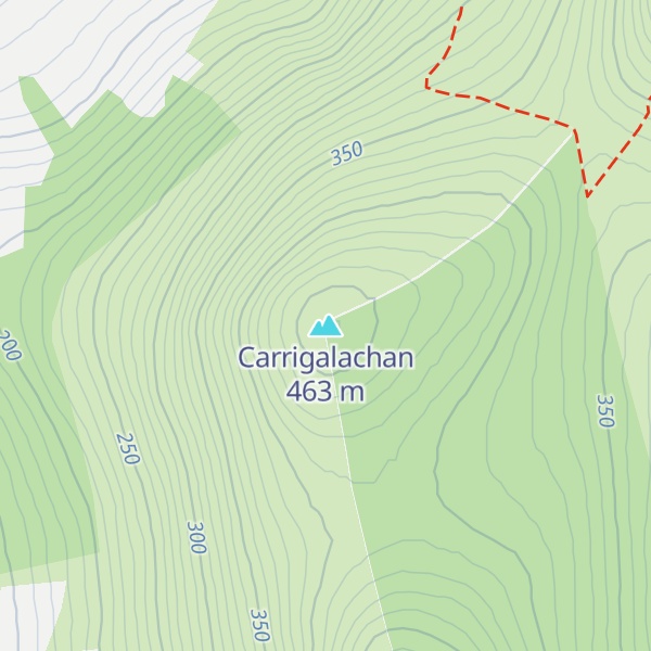 Map of Carrigalachan