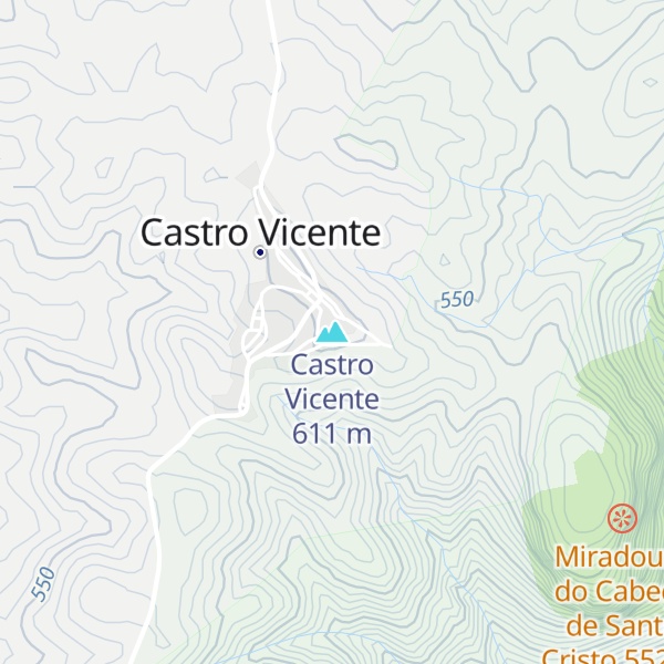 Map of Castro Vicente