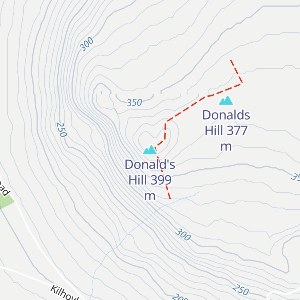 Map of Donald's Hill