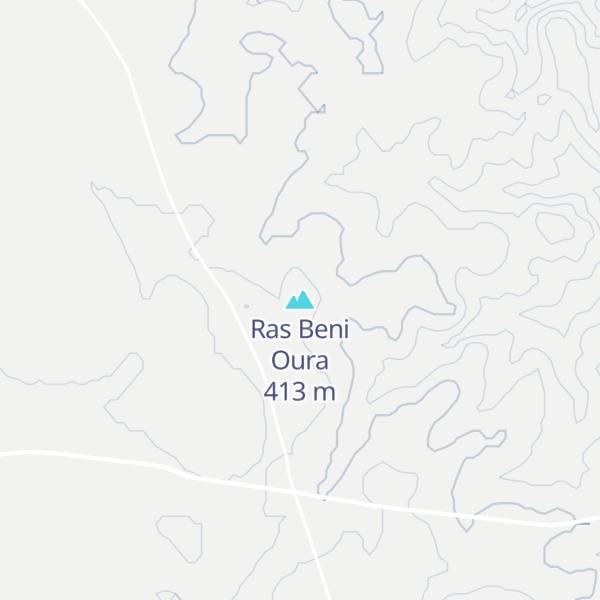 Map of Ras Beni Oura