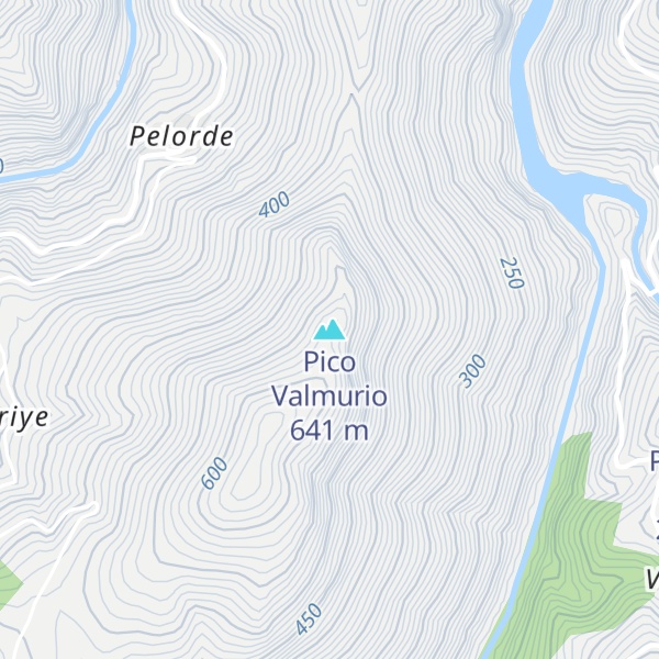 Map of Pico Valmurio