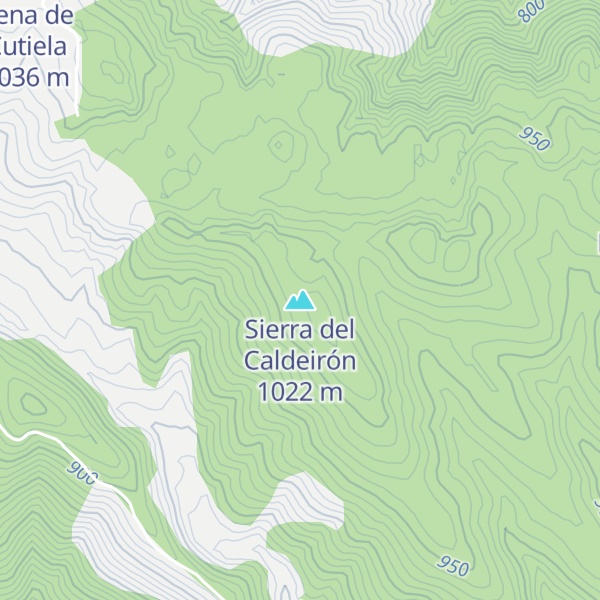 Map of Sierra del Caldeirón