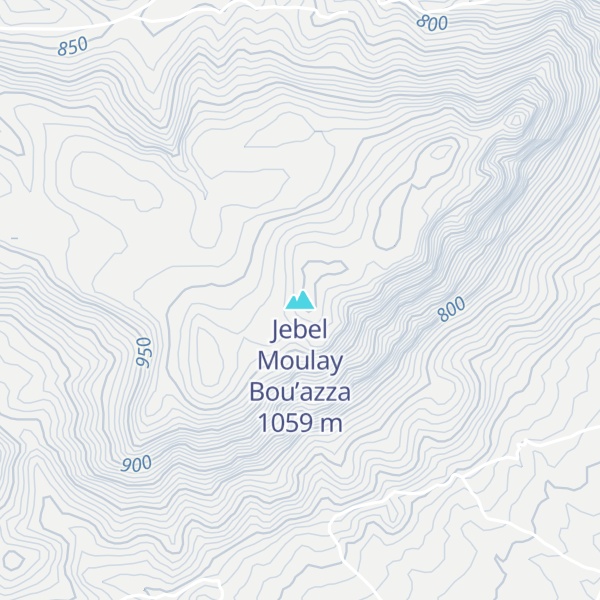 Map of Jebel Moulay Bou’azza