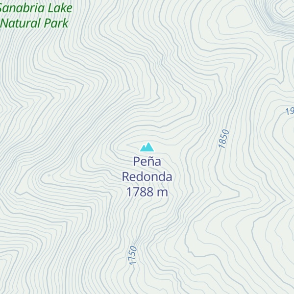 Map of Peña Redonda