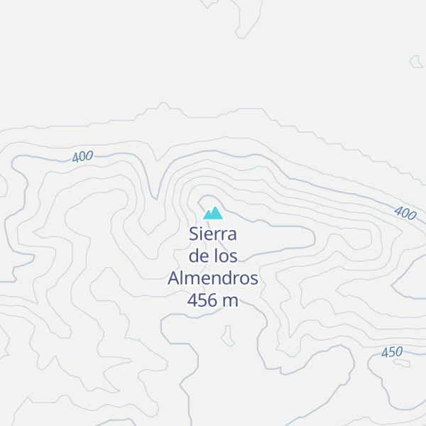 Map of Sierra de los Almendros