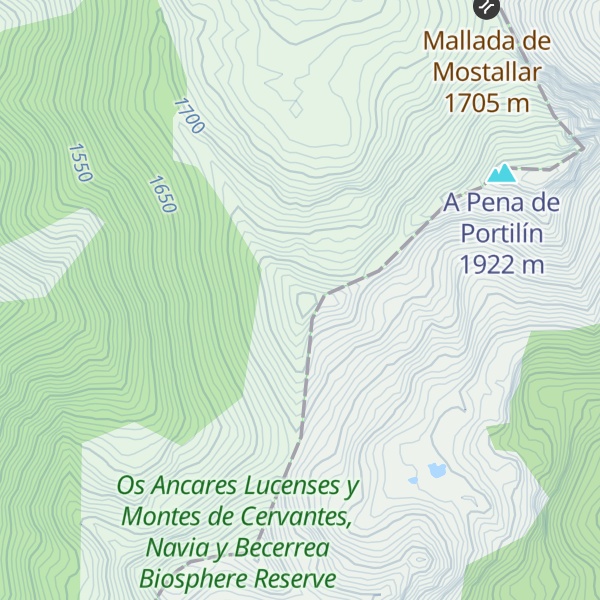 Map of Pico de Lagos