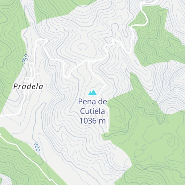 Map of Pena de Cutiela