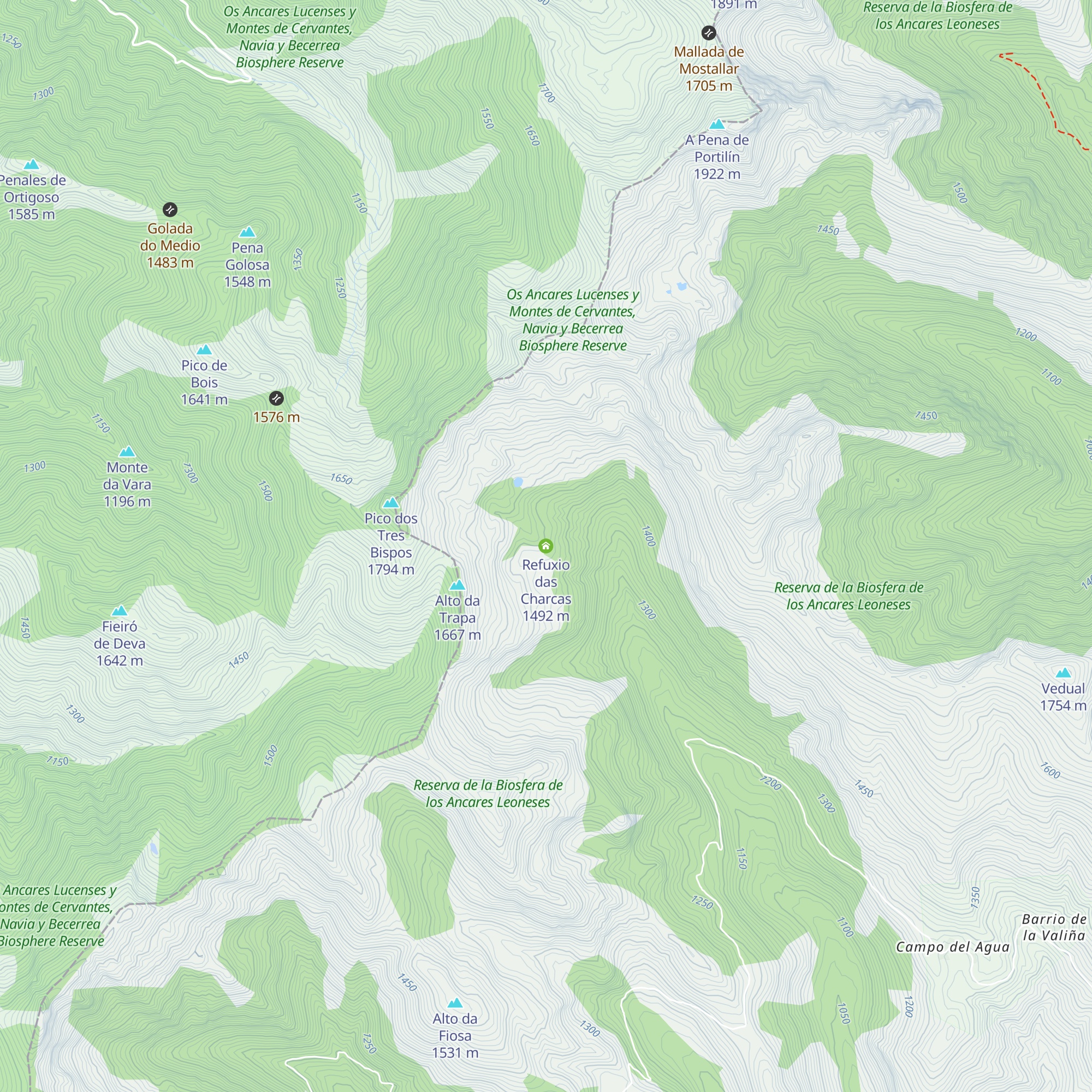 Refuxio das Charcas map