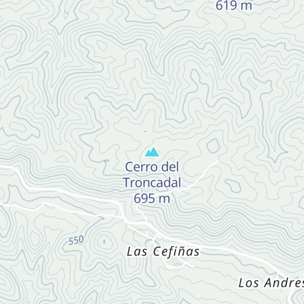 Map of Cerro del Troncadal