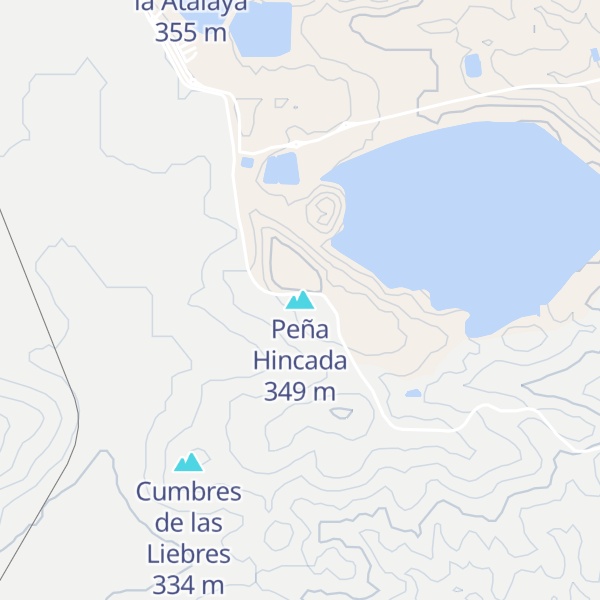 Map of Peña Hincada
