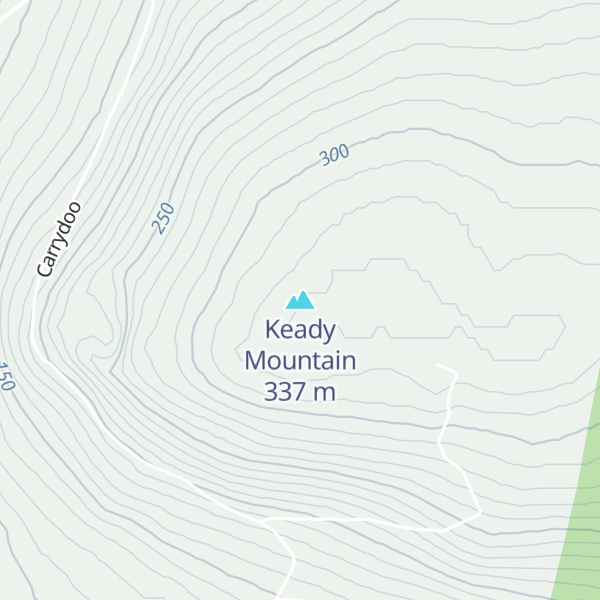Map of Keady Mountain