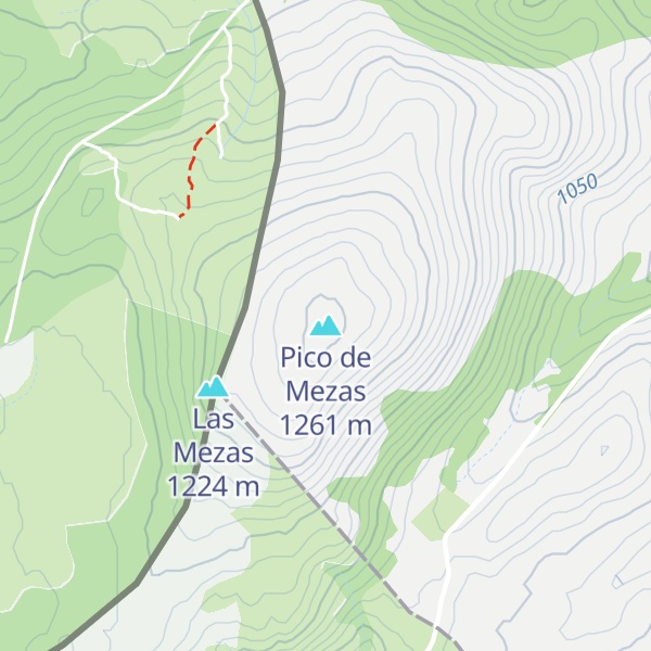 Map of Pico de Mezas