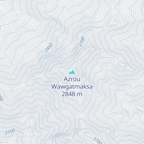 Map of Azrou Wawgatmaksa