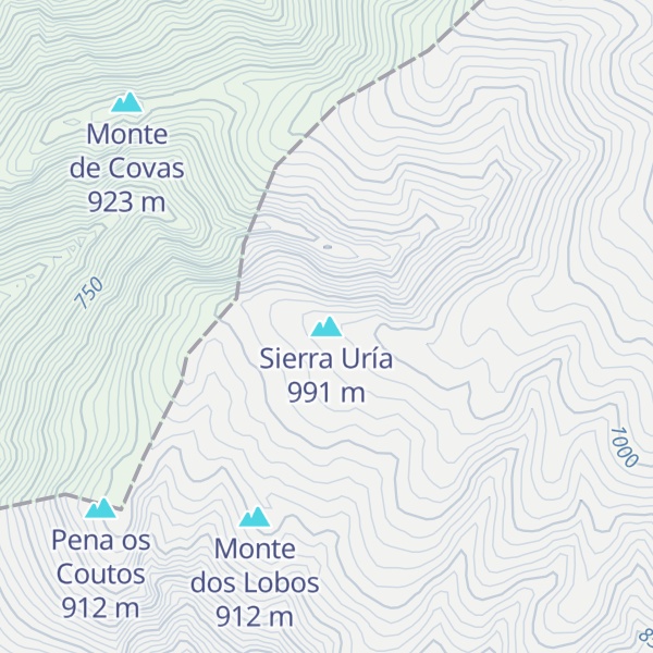 Map of Sierra Uría