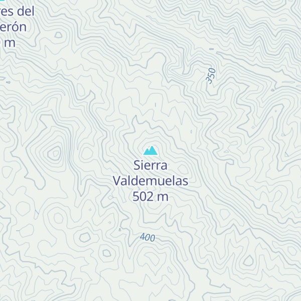 Map of Sierra Valdemuelas