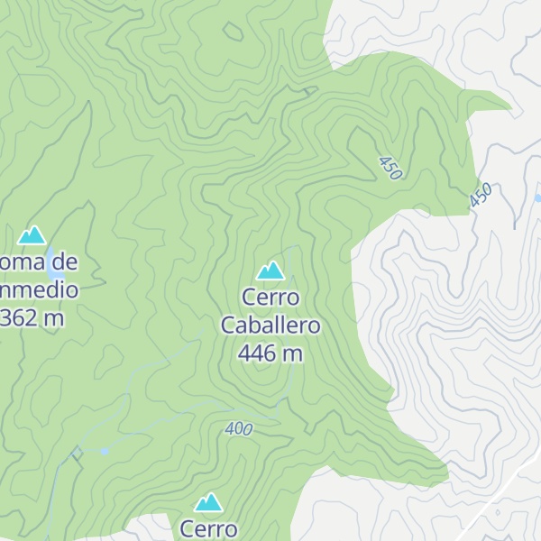Map of Cerro Caballero