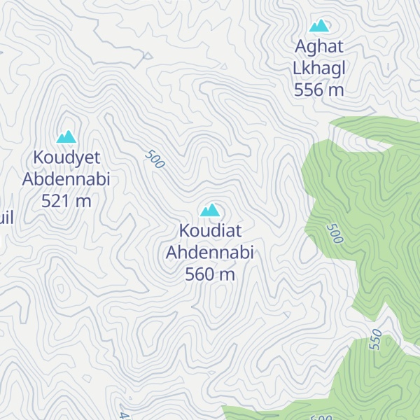 Map of Koudiat Ahdennabi