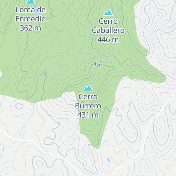Map of Cerro Burrero