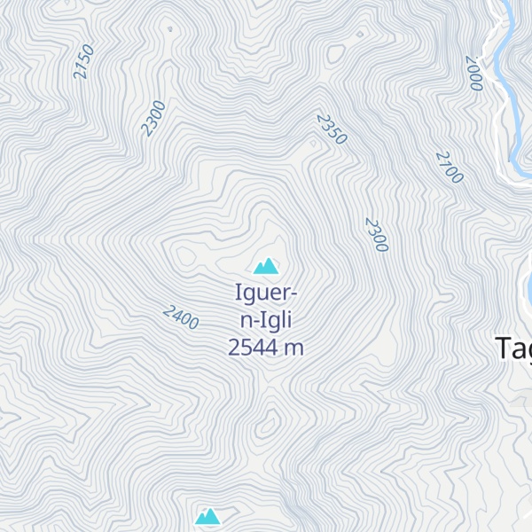 Map of Iguer-n-Igli