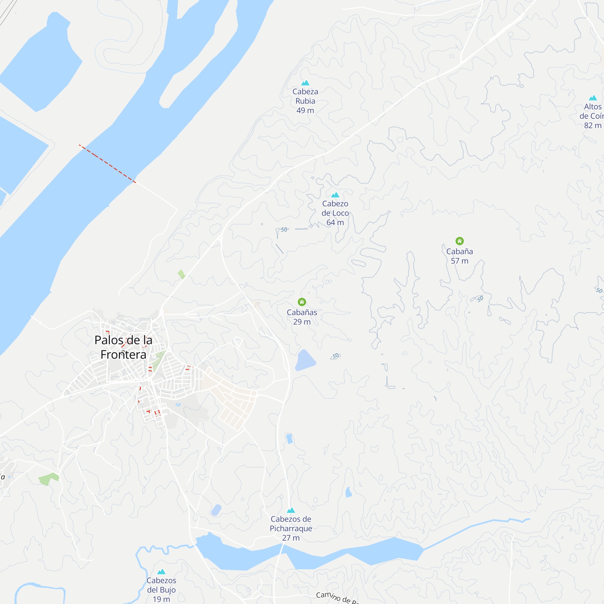 Cabañas map