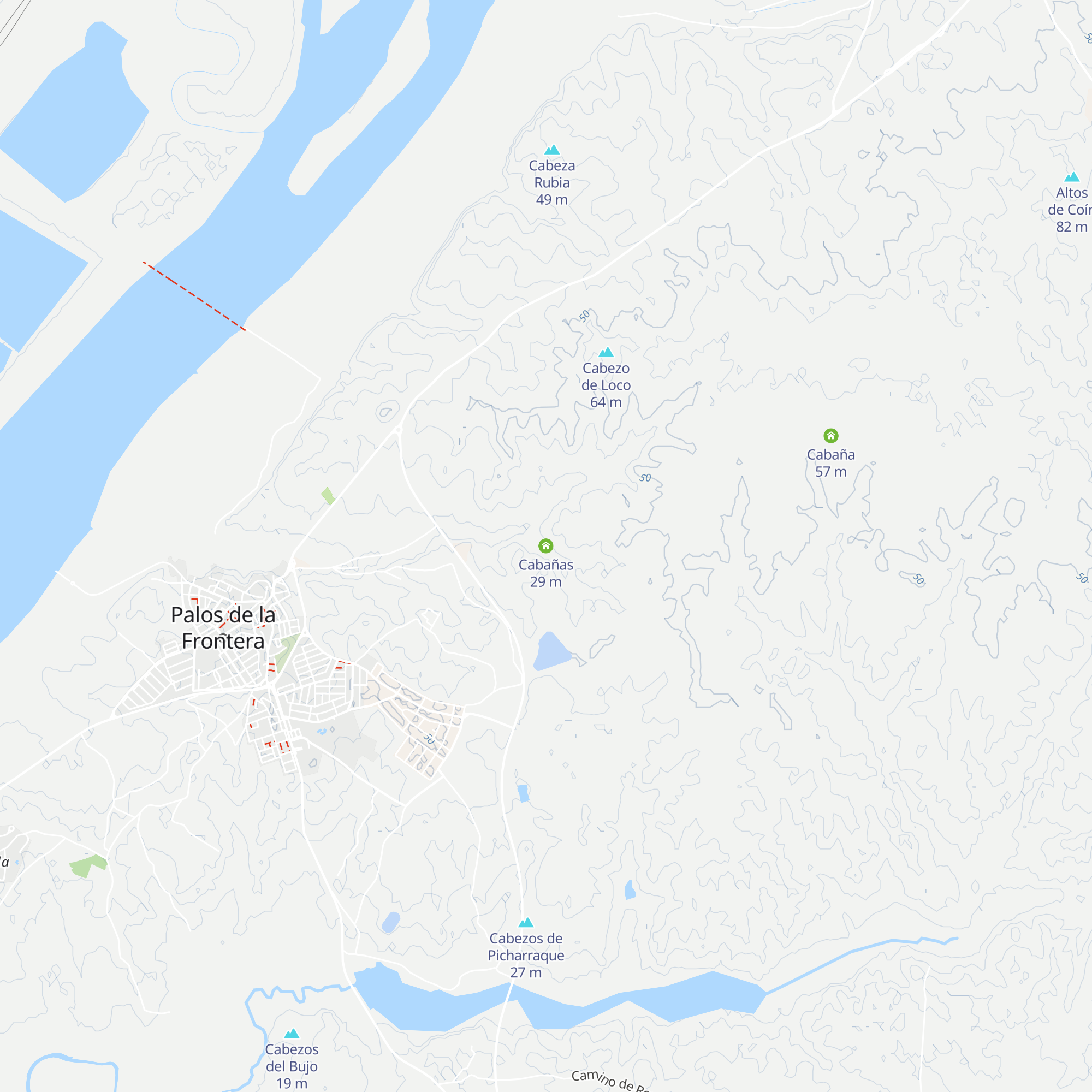 Cabañas map